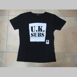 U.K.  Subs, dámske tričko, čierne 100%bavlna 